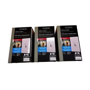 (3) Enbrighten In Wall Add On Switches Set Of 3 Quick Fit Simple Wire Commercial